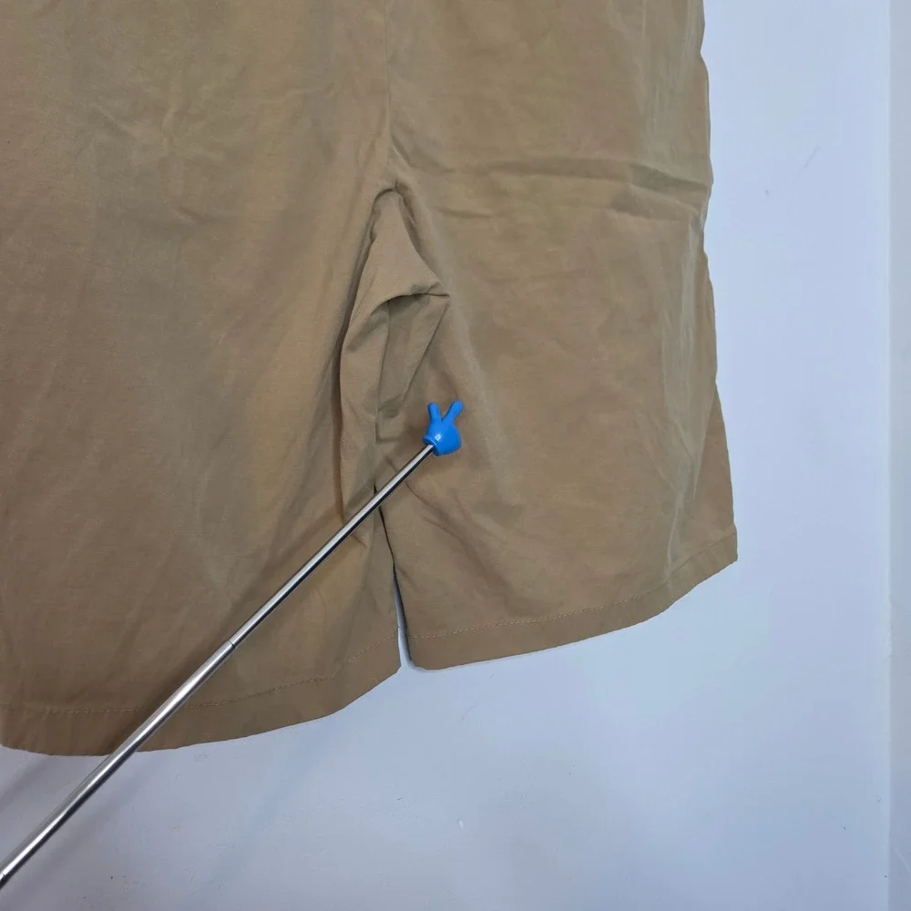Dvision Brand Mens Tan Khaki Flat Front Chino Shorts Size 38 Casual Summer